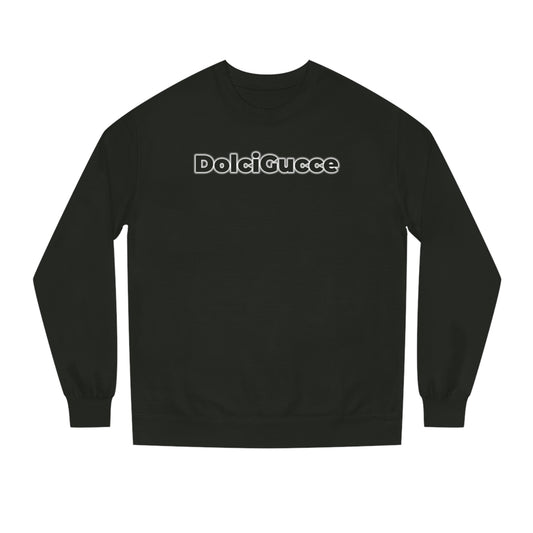 DG - Sweatshirt: Unisex Crew Neck Sweatshirt with gradient writing in front