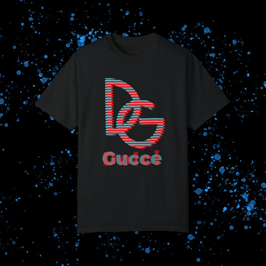DG - T-shirt: Relaxed fit with blue-red illusion like logos